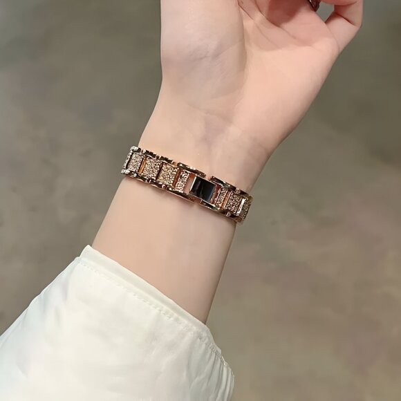 Apple Watch Band Luxury Adjustable Slim Stylish Strap Rosegold Stainless Band - Picture 7 of 7